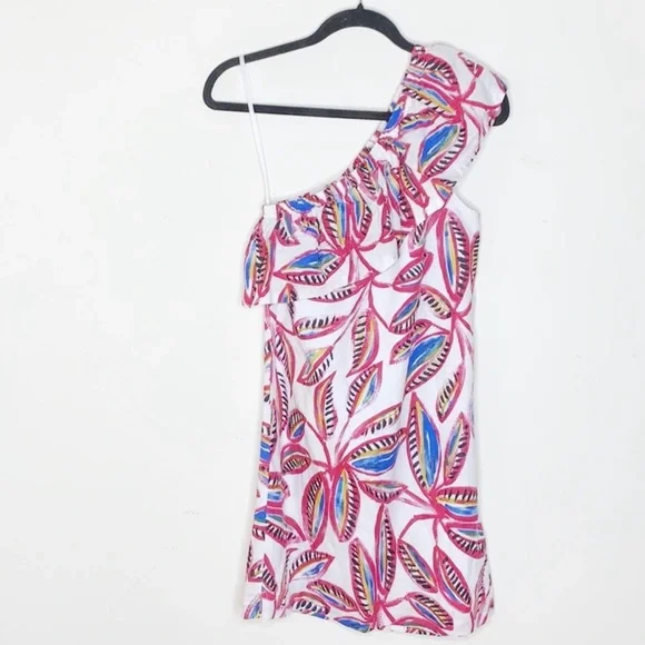 J.Crew One Shoulder Printed Dress - Picture 2 of 10